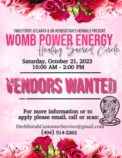 Vendors Wanted for Womb Power Energy