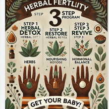 Load image into Gallery viewer, Herbal Fertility 3-Step Program (per step)