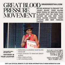 Load image into Gallery viewer, Great Blood Pressure Movement-"How's Your Blood Pressure?" Info on Our New Initiative!