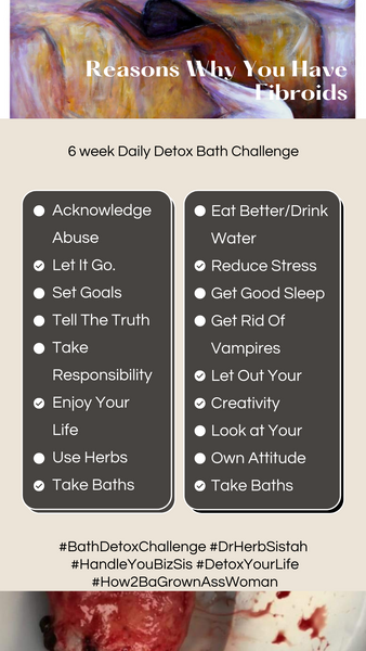 Join Dr. HerbSistah's 6 Week Daily Detox Bath Challenge