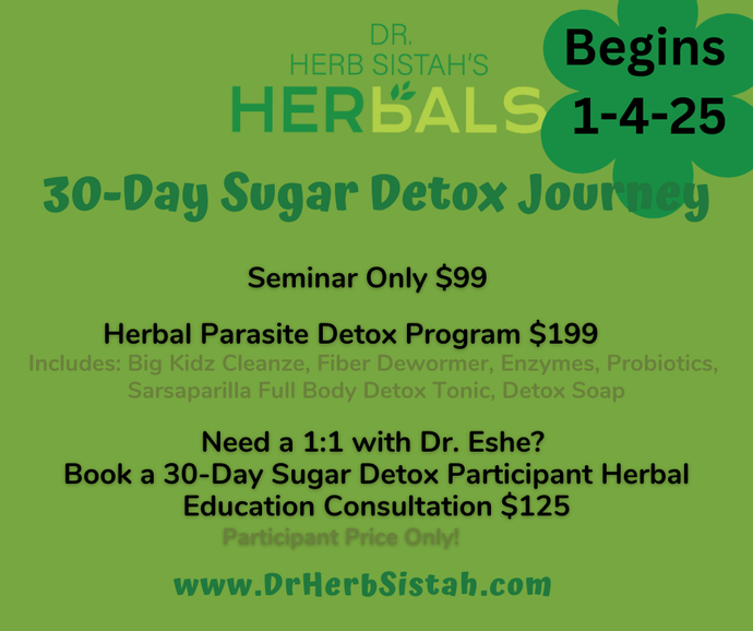 30-Day Sugar Detox Journey Begins 1-4-25!!