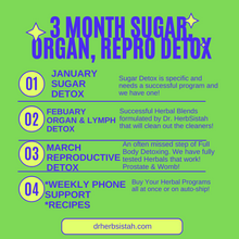 Load image into Gallery viewer, 3 Month Sugar, Organ, Repro Detox