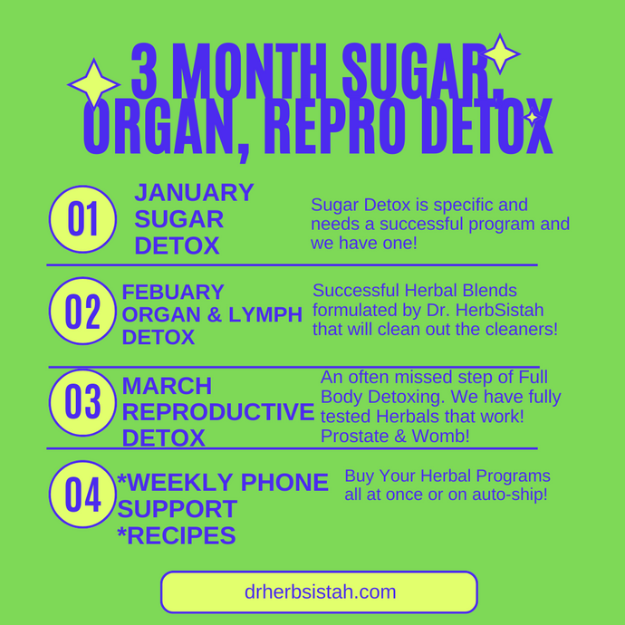 3 Month Sugar, Organ, Repro Detox