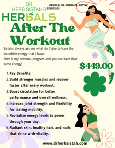 "After The Work Out!" Herbal & Vitamin Program