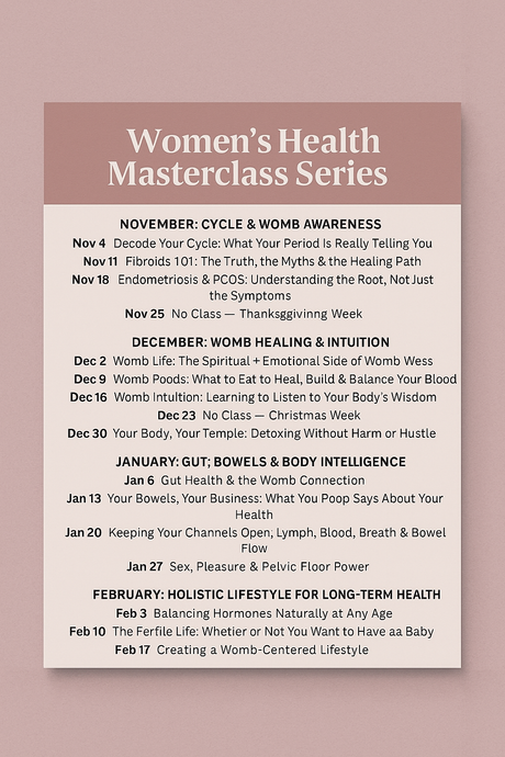 Women's Health Masterclass Series