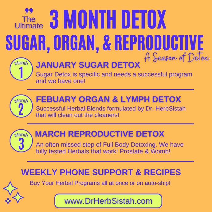 3 Month Sugar, Organ, Repro Detox