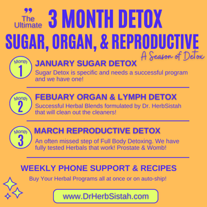 3 Month Sugar, Organ, Repro Detox