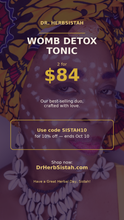 Load image into Gallery viewer, Womb Detox Tonic — 2-Pack